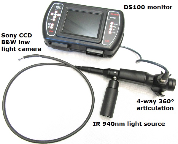 B&W IR Articulated Video Endoscope system